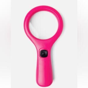 Pink Round 3x LED Magnifying Glass Seniors Reading‎ Inspection Coins Jewelry